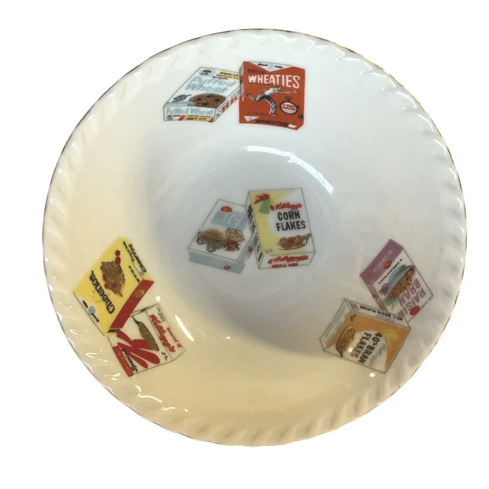 Kellogg'S Vintage Collectible Ceramic Cereal Bowl 1960s Rare Find Dinnerware OS
